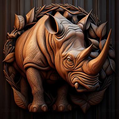 3D model Nola rhinoceros famous animal (STL)